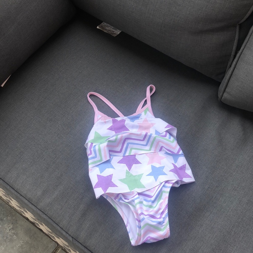 One Piece Baby Star/ Zig Zag Lines Bathing Suit